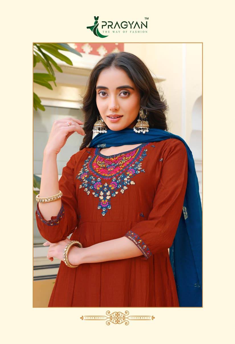 SAMRIDDHI VOL 4 by Pragyan 4001 To 4008 Series Beautiful Fancy Stylish Colourful casual wear Premium Vichitra Dresses At Wholesale Price